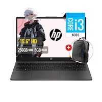 Combo Laptop HP 250 G10 Intel Core i3 N305 8GB RAM 256GB SSD M2 15.6" HD FreeDOS + Mochila Xtech