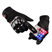 Guantes Antideslizantes para Motos con Protección de Nudillos para Dedos