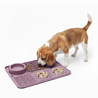 Plato Antiestrés para Mascotas Mejora Digestión Perros y Gatos 6 en 1 Comedero B