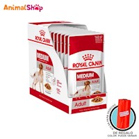 Comida De Perro Royal Canin Medium Adulto Gravy 10 X 140 G
