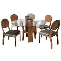 HYS COMEDOR + 5 SILLAS DEMIT HYS