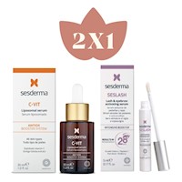 Sesderma Duo C - VIT Vitamin serum 30ml + Seslash Serum Pestañas Y Cejas - 5Ml