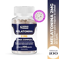 Melatonina 2Mg - 100 Cap - Dermo Sumak + Regalo Pastillero