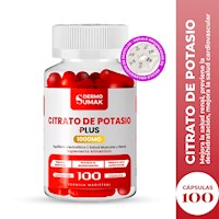 Citrato De Potasio 100Mg -100 Cap - Dermo Sumak + Regalo Pastillero