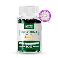Espirulina Plus 500Mg -100 Cap - Dermo Sumak + Regalo Pastillero