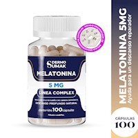 Melatonina 5Mg - 100 Cap - Dermo Sumak + Regalo Pastillero