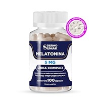 Melatonina 5Mg - 100 Cap - Dermo Sumak + Regalo Pastillero