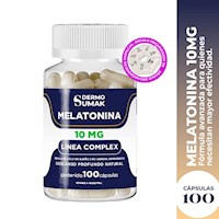 Melatonina 10Mg - 100 Cap - Dermo Sumak + Regalo Pastillero