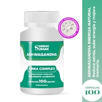 Ashwagandha Complex 300Mg - 100 Cap - Dermo Sumak + Regalo Pastillero
