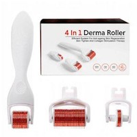 Anti Arrugas Manchas Acne Activado del Colágeno 4 en 1 Derma Roller