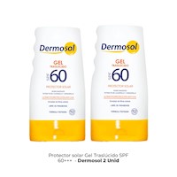 2 Foto Protector Solar En Gel 60 Spf - Dermosol