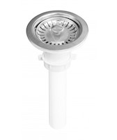 Desagüe canastilla 3 1/2"x8" de acero inoxidable 304