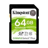 Memoria SD 64GB Kingston Canvas Select Plus 100 MB/s (SDS2/64GB)