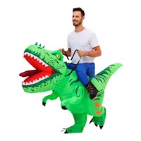 Disfraz Inflable Montable de Dinosaurio Rex Adulto para Halloween y Cosplay