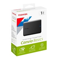 Disco Duro Externo Toshiba 1tb  Canvio Basics Usb 3.2 - Negro