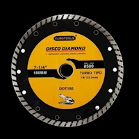 Disco Diamantado Turbo Continuo 7" Eurotools - Amarillo
