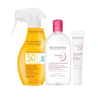 Pack Bioderma Sensibio Hidratación y Limpieza Facial +  Fotoportección Corporal