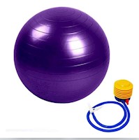 Pelota De Pilates 75cm +Inflador de regalo - Morado