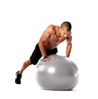 Pelota De Pilates 75cm +Inflador de regalo - plomo