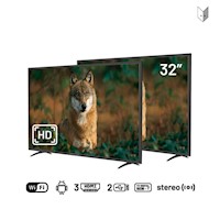 Wolff - Pack x2 Smart TV 32'' HD Android 11.0 WIFI HX32A06K