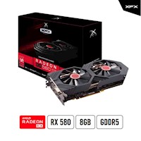 TARJETA DE VIDEO XFX - ATI AMD RADEON RX580 8GB GTS OC EDICION XXX GDDR5 256 BIT HDMI/DVI BLACK