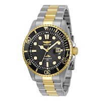 Reloj Hombre Invicta Pro Diver Acero Plateado y Dorado 30023