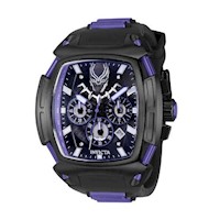 Reloj Invicta Pantera Negra Marvel Acero Negro y Silicona Púrpura 37612