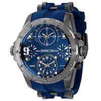 Reloj Invicta Fuerzas de Coalición Acero Negro y Silicona Azul 39354