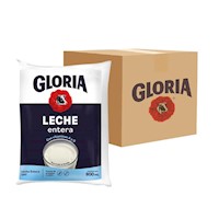 Leche GLORIA UHT Entera Bolsa 800ml - Caja 12u