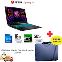 Laptop MSI Cyborg 15 A13VE, Core i7-13620H, 6GB RTX4050, 16GB RAM, 512GB SSD, FHD 144Hz