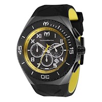 Reloj Hombre Technomarine Manta Silicona Amarillo y Negro Tm 221045