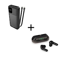 PACK AUDIFONOS BLUETOOTH + POWERBANK 20,000mah KUZLER