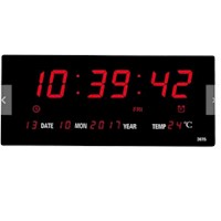 Reloj de pared Digital Grande calendario temperatura Alarma