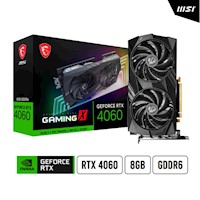 TARJETA DE VIDEO MSI GEFORCE RTX 4060 8GB GDDR6 128BITS GAMING X HDMI DP