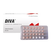 Diva 3 mg + 0.02 mg Tabletas Recubiertas