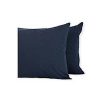 FUNDAS DE ALMOHADA D KING´S SET X 2 UND QUEEN - AZUL MARINO