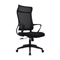 Silla de Oficina Giratorio Rigs Presidente Tela Negro Ofideas