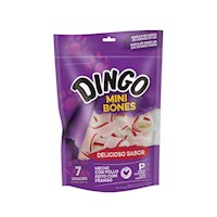 Snack para Perros Dingo Mini Huesos de Pollo x7 und
