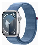 Apple Watch Series 9 GPS 45mm Silver Sport Loop Winter Blue Talla Unica