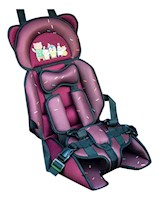 ASIENTO DE AUTO PARA BEBE NIÑOS PORTATIL COLOR ROJO