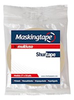 Cinta Masking Tape Multiuso (Embolsado) 3" x 55 Yd | Caja x 24 Rollos
