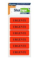 Etiquetas de Colores Impreso "Urgente" 1" x 3”  | Caja x 108 Bolsas