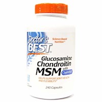Glucosamina Doctors Best Condroitina MSM 240 Capsulas