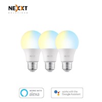 Foco LED inteligente Wi-Fi Blanco regulable (Pack de 03)  - Nexxt