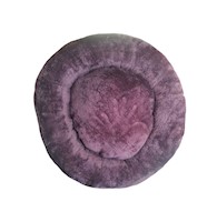 Cama dona peluche para mascotas perros y gatos talla L uva