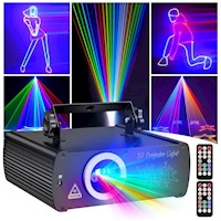 Ehaho Luces de fiesta láser DJ, animación 3D, iluminación de escenario RGB lazer