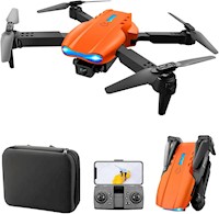 Drone E99 Con Doble Cámara Hd Color Naranja