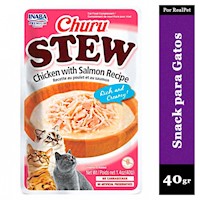 Snack Guiso para Gato Churu Stew Pollo y Salmón 40 gr