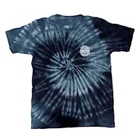 POLO TIEDYE DRSK ESPIRAL NEGRO GRIS