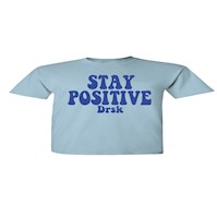 CROP TEE CELESTE DRSK STAY POSITIVE